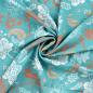 Preview: Viskose Voile Ibiza, Paisley Blumen Tiffany, Mint